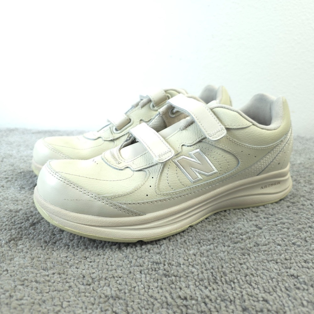 New Balance 577 V1 Womens 9.5 Walking Shoes Bone White 2 Strap Low WW577VK